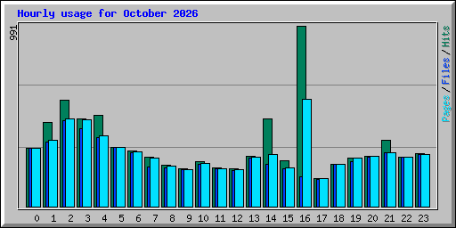 Hourly usage for October 2026